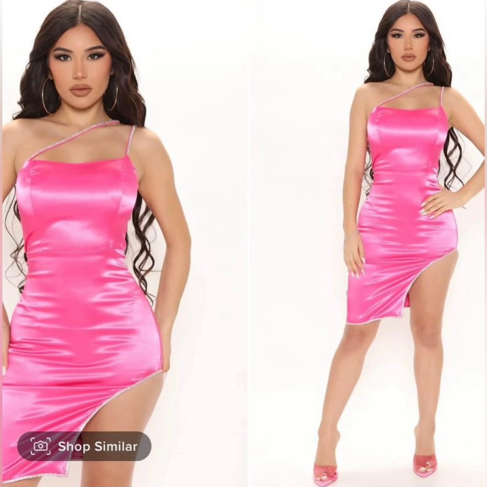 Brand new pink Fashion Nova dress - L
